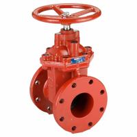 NIBCO Gate Valve: 4 in Nominal Valve Size, Ductile Iron, Non-Rising, Class 125 Flange, Wheel (MPN F-619-RWS). Key specifications — Wedge Material: Ductile Iron; Brand: NIBCO; Bonnet Material: Ductile Iron.