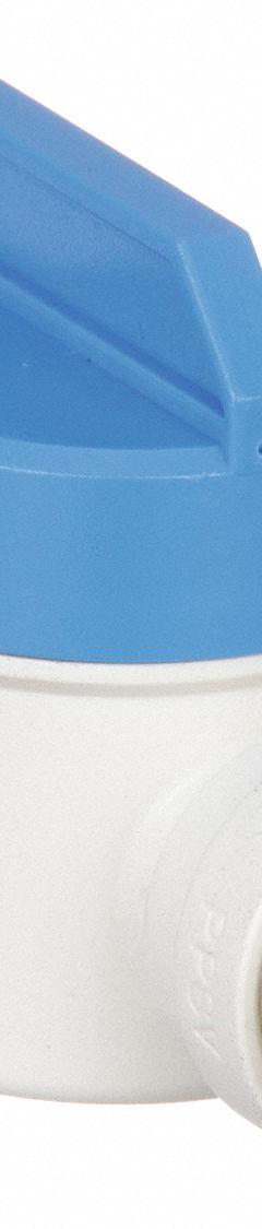 JOHN GUEST Manual Two-Way Ball Valve: 3/8 in, Polypropylene, Straight, Push x Push, 5 PK (MPN PPSV-041212-W). Key specifications — Brand: JOHN GUEST.