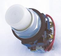EATON Pilot Light Lens: 30 mm Panel Mounting Hole Dia, White, Fresnel, Incandescent/LED (MPN HT8BW). Key specifications — Brand: EATON; Compatible with Series: HT800 PresTest; Lens Material: Plastic.