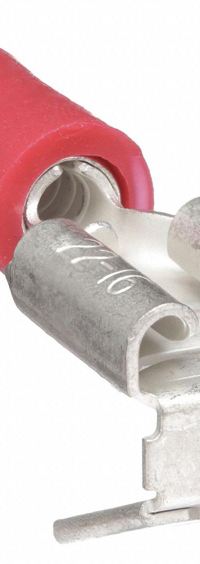 GRAINGER Wire Disconnect: Red - Partially Insulated Piggyback Disconnects