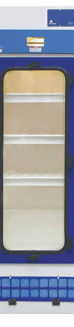 AIR SCIENCE Filtering Storage Cabinet: SafeSTORE Vented Chemical Storage Cabinets, 34 in Overall Wd (MPN 34T-A). Key specifications — Assembly: Fully Assembled; Brand: AIR SCIENCE; Base/Stand Included: No (Not Required); Blower Included: Yes; Work Surface Included: No (Not Required).