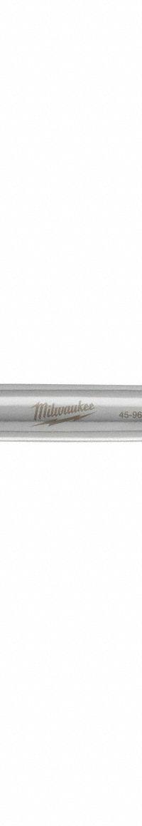 MILWAUKEE Flare Nut Wrench: Chrome Vanadium Steel, Chrome, 13 mm_14 mm Head Size (MPN 45-96-8352). Key specifications — attr309723: No; attr309730: Chrome; attr309729: Chrome Vanadium Steel; attr324937: MILWAUKEE.