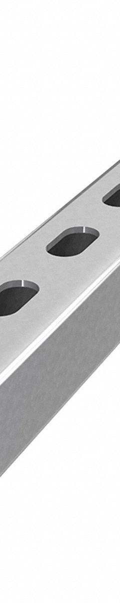 Strut Channel: Steel, Pre-Galvanized Zinc, 12 ga Gauge, 7 7/8 mm_50 3/4 mm Slot Spacing (MPN DS-SS15812-102-PG). Key specifications — Material: Steel; Color: Gray; Finish: Pre-Galvanized Zinc; Brand: DAKOTA SYSTEMS.