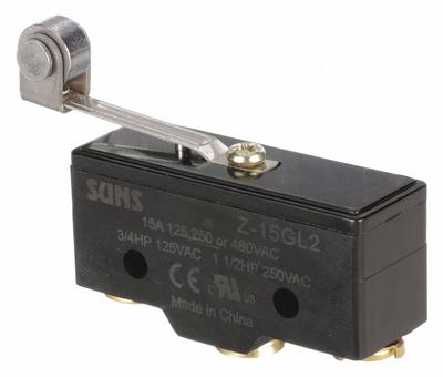 APPROVED VENDOR Snap Action Switch: Roller Lever Actuator, SPDT - Roller-Lever Snap-Action Switches