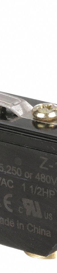 APPROVED VENDOR Snap Action Switch: Roller Lever Actuator, SPDT, Screw (MPN 5JEE7). Key specifications — AC Contact Rating: 15 A @ 480 V; Electrical Connection: Screw; Series: Microswitch; Brand: APPROVED VENDOR.