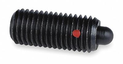 TE-CO Spring Plunger: Slotted, Steel Body w/ Plunger, M5x0.8, 3 N to 10 N Nose Force - Slotted-Drive Spring Plungers
