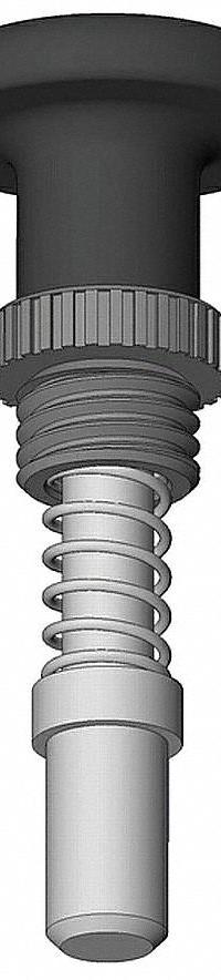 Weld Mount Retractable Spring Plunger: Pull Knob, 0.5 in Plunger Wd, 0.55 in Plunger Projection (MPN GI1/2S2.25-BPL5). Key specifications — Brand: INNOVATIVE COMPONENTS; Barrel Diameter: 1 in; Barrel Length: 2.25 in.