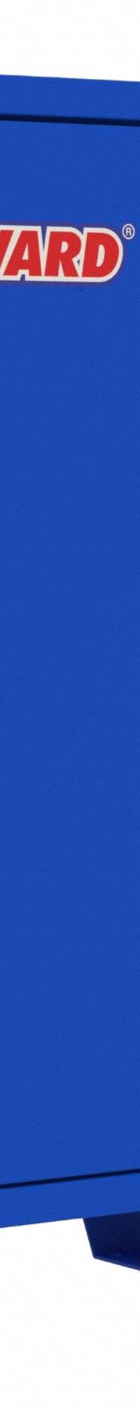 WESTWARD Jobsite Cabinet: 60 1/16 in W x 24 1/8 in D x 60 3/4 in H, 47.5 cu ft, Recessed Padlock (MPN 857DZ6). Key specifications — attr1116233: Blue; attr1116253: WESTWARD; attr1222022: Recessed Padlock - Lock not included.