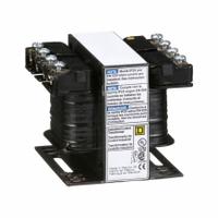 SCHNEIDER ELECTRIC Control Transformer: 600V AC, 120V AC/240V AC, Plate, 50 VA, Single Phase (MPN 9070T50D37). Key specifications — Brand: SCHNEIDER; Input Voltage: 600V AC; Mounting Location: Plate; Output Voltage: 240V AC; Phase: Single.