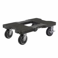 SNAP-LOC General Purpose Dolly: 1,500 lb, Black, 32 in L x 21 in W x 10 in H Deck, Textured (MPN SL1500D6B). Key specifications — Brand: SNAP-LOC; Color: Black; Caster/Wheel Configuration: (4) Swivel with Brake; Lip Type: Flush; With Tow Eye: No.