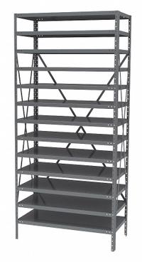 AKRO-MILS Bin Shelving: 36 in x 18 in x 79 in, 1 Sided, 0 Bins, 13 Shelves (MPN AS1879). Key specifications — Includes Bins: No; Frame Color: Gray; Frame Material: Steel; Brand: AKRO-MILS.
