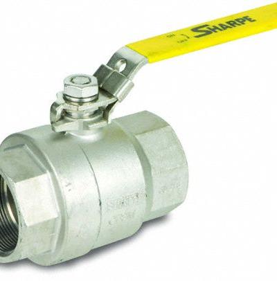SHARPE Manual Two-Way Ball Valve: 3/8 in - Stainless Steel Ball Valves