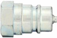 PIONEER Hydraulic Quick Connect Hose Coupling: 3/8 in Coupling Size, Steel, 22.71 lpm Max. Flow Rate (MPN 4010-3P). Key specifications — Body Material: Steel; Valve Type: Poppet; Thread Size: 3/8"-18; Brand: PIONEER.