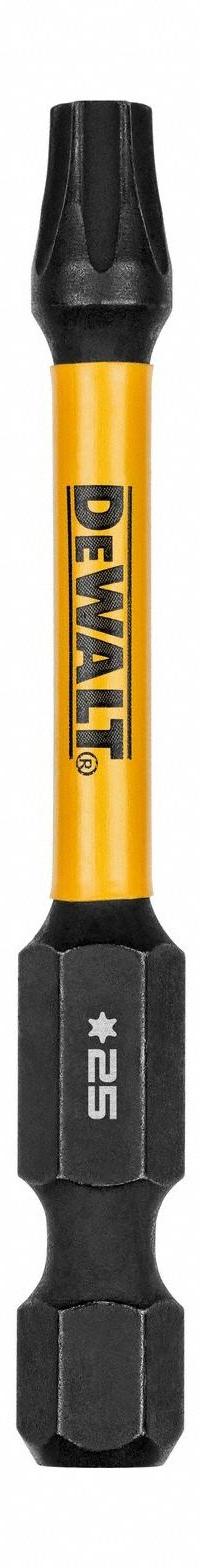 DEWALT Power Bit: Power Bit, T25 Bit Size, Torx® Head, T25 Bit Industry Size, Std, Hex, Impact, 3 PK (MPN DWAF2TX25IR3). Key specifications — attr1119738: Hex; attr1119740: Standard; attr1119734: S2 Steel; attr1119737: Power Bit; attr1119741: DEWALT.