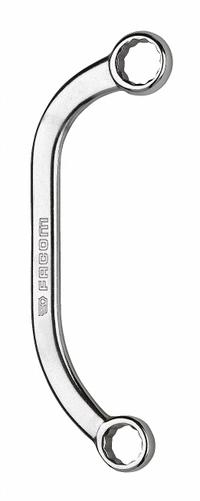 FACOM Box End Wrench: Satin, 11 mm_13 mm Head Size, 6 1/2 in Overall Lg, Offset (MPN FM-57.11X13). Key specifications — attr309427: Satin; attr309429: No; attr324926: FACOM.