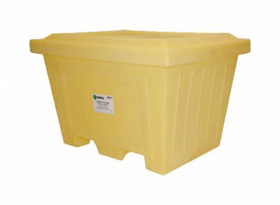 ENPAC Storage Tote: 16.58 cu ft, 45 in x 35 1/2 in x 30 3/8 in, Lid Included - Non-Collapsible Plastic Bulk Containers