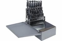 CHICAGO-LATROBE Screw Machine Drill Bit Set: 29 Pc, 1/16" to 1/2" by 64ths, 135° Split Point (MPN 57719). Key specifications — attr1238841: Metal Index; attr1238820: NAS 907 Type C.