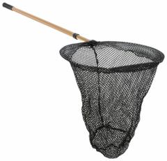 POND BOSS Skimmer Fish Net: 18.5 in Net Dp, Nylon, 1/8 in Net Mesh Size, 62 in Handle Lg (MPN 52721). Key specifications — Net Opening Size: 10 in L x 14 in W; Brand: POND BOSS; Net Material: Nylon.