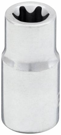 WESTWARD Socket: 1/4 in Drive Size, E7 Socket Size, External Torx, Std, Chrome, 1 7/32 in Overall Lg (MPN 54TN29). Key specifications — attr1206049: WESTWARD; attr1206024: Chrome.