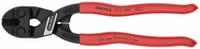 KNIPEX Bolt Cutters: Plastic, For 1/4 in Max Dia Soft Steel, For 3/16 in Max Dia Medium Steel, Red (MPN 71 21 200 SBA). Key specifications — attr308357: Red; attr308366: Plastic; attr324820: KNIPEX.