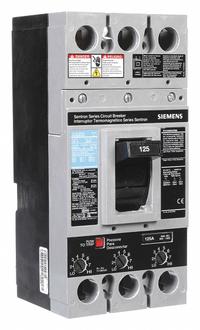 SIEMENS Molded Case Circuit Breaker: 125 A Amps, 22kA at 600V AC, Fixed, Lug, ABC, FXD6-A, 600V AC (MPN FXD63B125). Key specifications — Phase Connection: ABC; Instantaneous Trip: Fixed; Terminal Connection: Lug; Series: FXD6-A; Max. AIR Rating: 22kA at 600V AC.