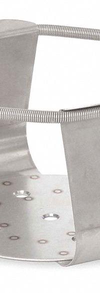 OHAUS Erlenmeyer Flask Clamp: Flask Clamp, Stainless Steel, Rubber Mat, 2 L (MPN 30400091). Key specifications — Hold Capacity: 2 L; Brand: OHAUS; Includes: Rubber Mat; Material: Stainless Steel; Product Type: Flask Clamp.