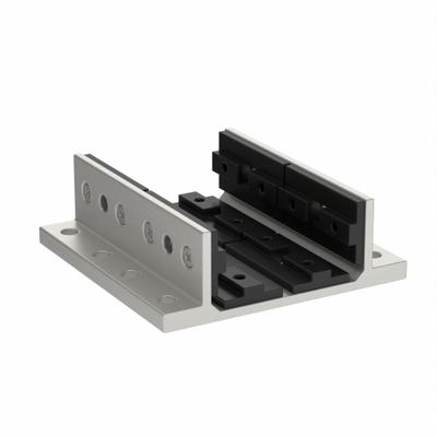 80/20 Linear Bearing: 25 Series, 100 mm L x 86.2 mm W x 31.3 mm H, Silver, Double Flanged - Standard Linear Bearings