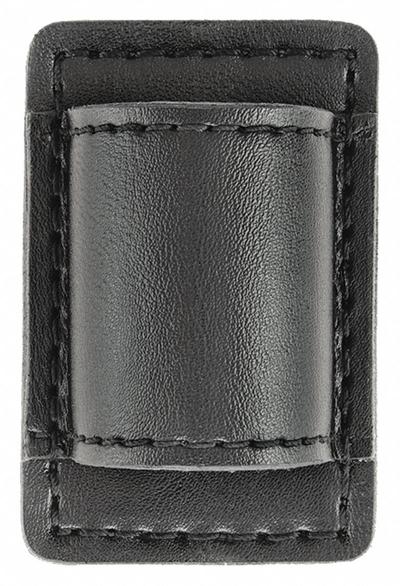 HEROS PRIDE Flashlight Pouch: Black, Synthetic Leather, Plain, 3 1/2 in x 3 1/4 in - Duty Equipment Pouches