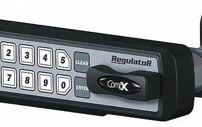 COMPX REGULATOR Electronic Keyless Lock: Deadlatch - Electronic Keypad Cabinet & Locker Locks