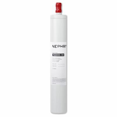 NEPHROS Quick-Connect Water Filter: 2 gpm, 55,000 gal, 17 in Overall Ht - Quick-Connect Drinking Fountain & Beverage Machine Water Filters