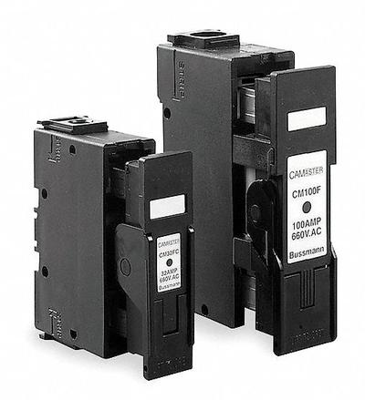 BUSSMANN Fuse Block: Finger-Safe, 1 Pole, 690 V AC, DIN Rail Mounting - British & IEC Fuse Blocks