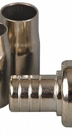 DOLPHIN COMPONENTS CORP Coaxial Connector: Male, Connector, Silver, Crimp-On, 4 GHz Max Freq, 10 PK (MPN DC-2710). Key specifications — attr930438: Connector; attr930422: DOLPHIN COMPONENTS CORP; attr930423: Silver; attr930429: Nickel-Plated; attr930430: Male.