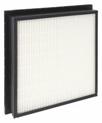 GRAINGER Minipleat Air Filter: 20 in x 20 in x 4 in, Synthetic, Plastic, Single Header, MERV 14 (MPN 2GFF6). Key specifications — Brand: GRAINGER; Frame or Header Material: Plastic; Media Material: Synthetic.