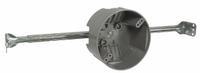 RACO Electrical Box: Polycarbonate, Nonmetallic Material & Nominal Size, Round, 1 Gangs, 4 in Dia. (MPN 7826RAC). Key specifications — Brand: RACO; Bracket Style: Bar Hanger; Clamp Style: NMSC.