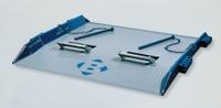 BLUFF Dock Board: 15,000 lb Load Capacity, 48 in Overall Lg, 60 in Overall Wd, Diamond Treadplate (MPN 15T6048). Key specifications — Material: Steel; Brand: BLUFF.