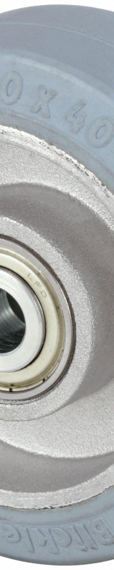 APPROVED VENDOR Caster Wheel: 3 7/8 in Wheel Dia - Nonmarking Rubber Tread on Aluminum Core Wheels