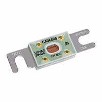 MERSEN Fuse: CNN Series, Bolt-On, Fast-Acting, 400 A, 80 V DC, Indicating, AC/DC, ANN | CNN (MPN CNN400). Key specifications — Brand: MERSEN; Series: CNN; Equivalent Fuse Series: ANN & CNN.