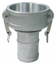 Cam and Groove Coupling: 4 in Coupling Size, 100 psi Max. Working Pressure @ 70 F, Male Hose Shank (MPN 4030-C-SS). Key specifications — Gasket Material: Nitrile; Fitting Type: Male Hose Shank; Includes Locking Arm: No; Body Material: 316 Stainless Steel; Brand: DIXON VALVE & COUPLING.
