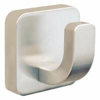 SPEAKMAN Robe Hook: 2 1/4 in x 2 1/4 in x 1 3/4 in, Brass, Brushed, 38 lb Wt Capacity (MPN SA-2406-BN). Key specifications — Brand: SPEAKMAN; Material: Brass.