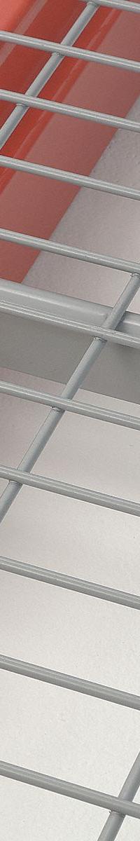 NASHVILLE WIRE Pallet Rack Decking: 46 in x 36 in, Waterfall, Flared Wire Decking, 5 ga Decking (MPN D3646BB3A3P). Key specifications — Wire Decking Style: Flared; Finish: Zinc-Plated; Brand: NASHVILLE WIRE; Material: Steel; Decking Edge: Waterfall; Color: Silver.