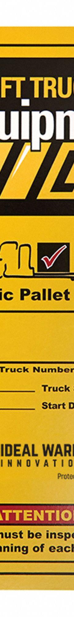 IDEAL WAREHOUSE INNOVATIONS, INC. Replacement Log Books for Electric Pallet Truck: 4 PK (MPN 70-1065-3-CP). Key specifications — Product Type: Replacement Log Books; Manufacturer Part Number: 70-1065-3-CP; Compatible with Manufacturer Model Number: 70-1064-CP; Compatible with Grainger Part Number: 794LJ9; Brand: IDEAL WAREHOUSE INNOVATIONS, INC..