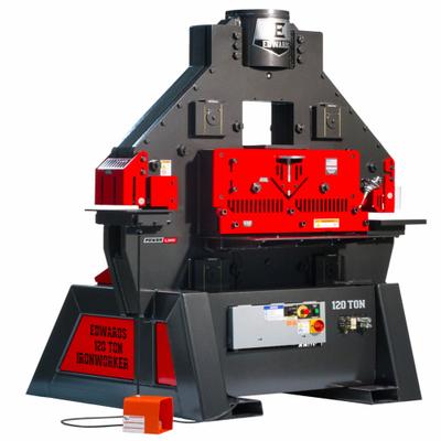 EDWARDS Ironworker: 230V AC /Three-Phase, 5 Stations, 120 Tonf Hydraulic Force - Ironworkers with External Hydraulic Power Output