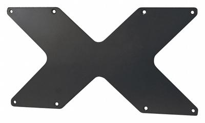 VIDEO MOUNT PRODUCTS Adaptor Plate: Ceiling/Wall, Fixed, Powder Coated, Black, For Televisions - Fixed Television Mounts