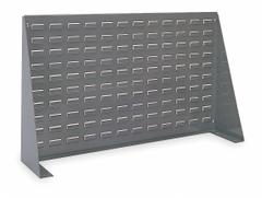 AKRO-MILS Louvered Bench Rack: 20 in x 36 in x 8 in, 1 Sides, 0 Bins, Gray (MPN 98636). Key specifications — attr38851: Gray; attr38864: Powder Coated; attr38845: AKRO-MILS.