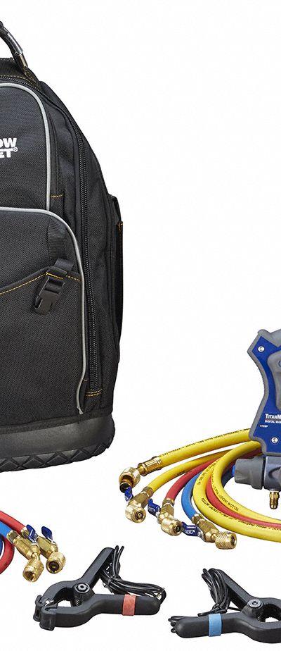 YELLOW JACKET Manifold Gauge: 4 Valves - Digital Wireless Manifold Gauge Kits