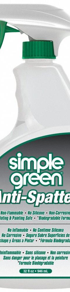SIMPLE GREEN Antispatter: 32 oz Spray Bottle (MPN 1410001213452). Key specifications — Brand: SIMPLE GREEN.