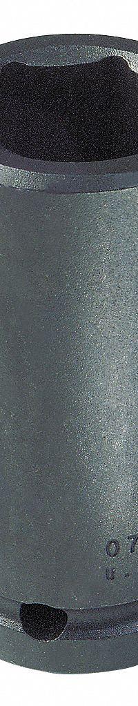 PROTO Impact Socket: 3/4 in Drive Size, SAE, 1 7/8 in Socket Size, 6-Point, Deep, Black Oxide (MPN J07530L). Key specifications — attr1215501: PROTO; attr1215515: Black Oxide; attr1215518: 1-7/8 in.