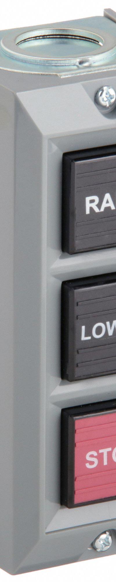 DAYTON Control Station: (3) Push Buttons - Push-Button Control Stations
