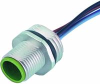 MURRELEKTRONIK Cordset: M12 Male – Front Mounting Receptacle, A, 12 Pins, 0.5 m Wire Lead Lg (MPN 7000-19162-9790050). Key specifications — Cable Jacket Material: TPE; IP Rating: IP67; NEMA Rating: 4; Brand: MURRELEKTRONIK; Wire Size: 0.14 sq mm; Coding: A.