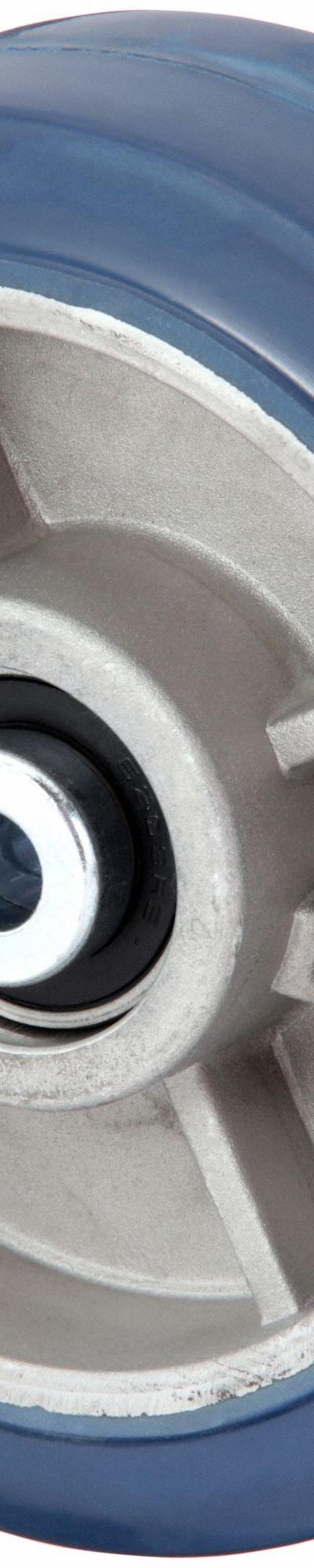 APPROVED VENDOR Caster Wheel: 6 in Wheel Dia - Nonmarking Rubber Tread on Aluminum Core Wheels